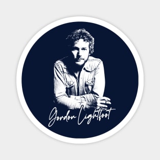 Gordon Lightfoot / Retro Style Country Fan Design Magnet